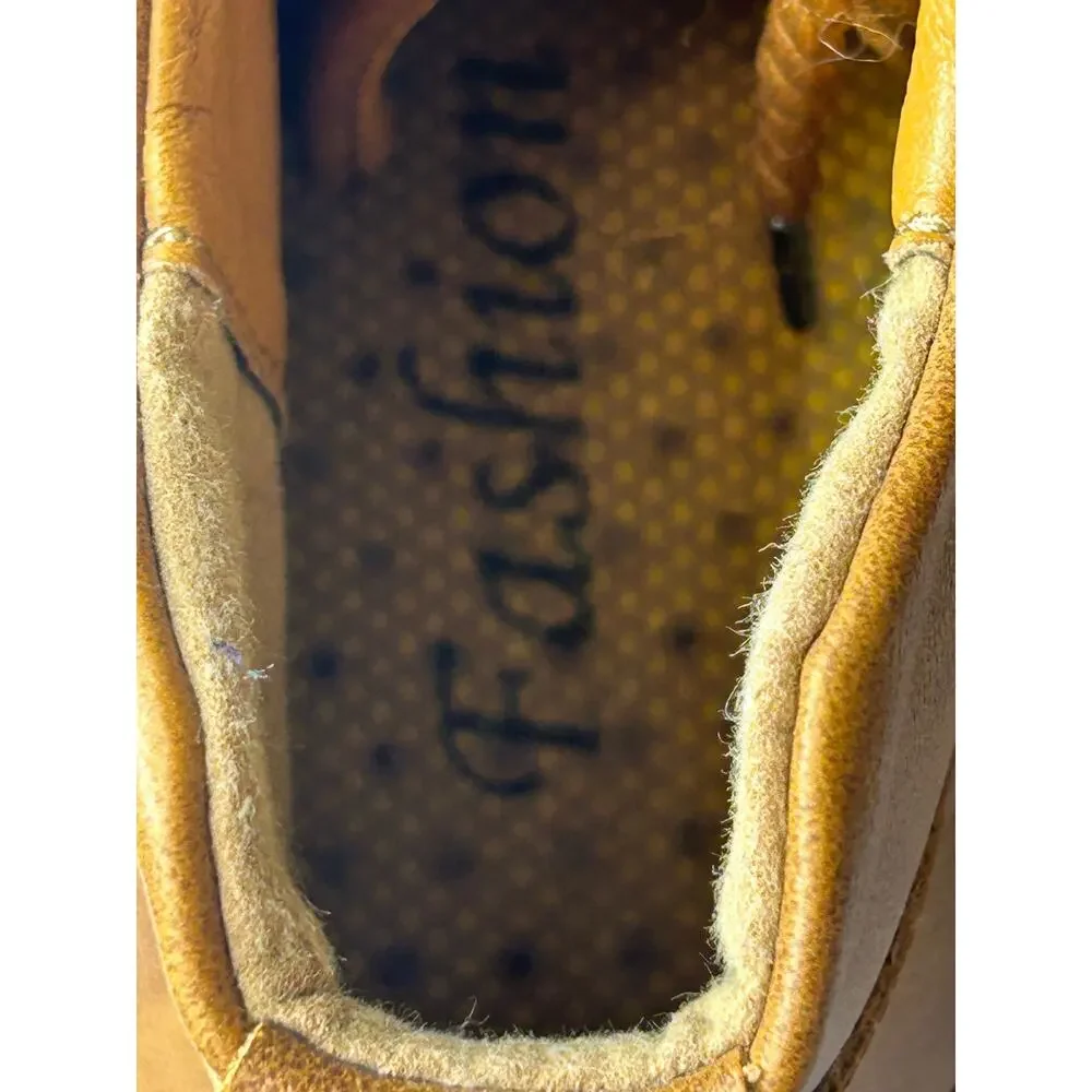 NWOT Fashion hand stitched leather chukka boots sz 44 10.5-11 US size